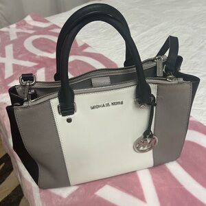 Michael Kors Black and White Women's Bag